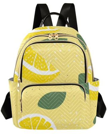 Yellow Lemons Mini sac à dos pour femme, sac de voyage décontracté, sac à bandoulière, S, Citrons jaunes., S
