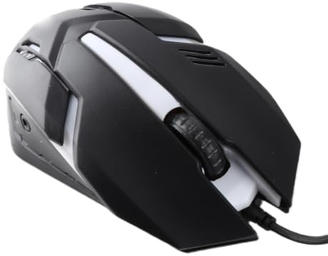 Denash Kabelgebundene Gaming-Maus, Tragbare USB 1600DPI-Notebook-PC-Mäuse Ergonomisches Design Computermaus mit Hintergrundbeleuchtung