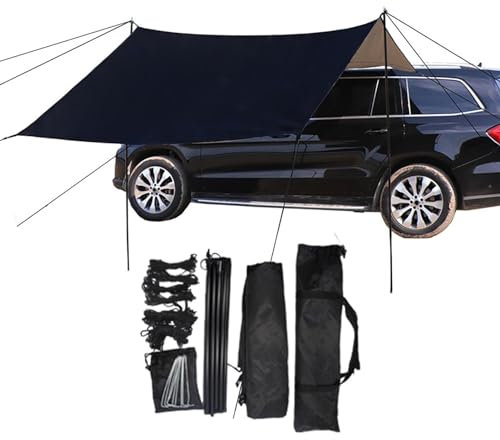 LKW-Vorzelt, wasserdicht, Auto-Seitenmarkise, Sonnenschutz, tragbarer Auto-Überdachung, Anhänger, Sonnenschutz, SUV-Zelt-Befestigung für Camping, Outdoor,