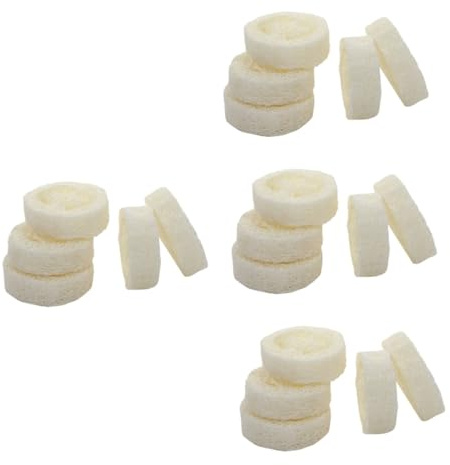 KOMBIUDA 20piezas Estropajos Luffa Naturales Para Baño Soporte De Jabón Excelente Drenaje Herramientas De Exfoliación y Limpieza Para Cocina y Baño