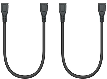 Riertostng 9inch Short Female to Female Micro USB Extension Cable for Charging & Syncing, Phone, Tablet, MP3 - 2Pcs