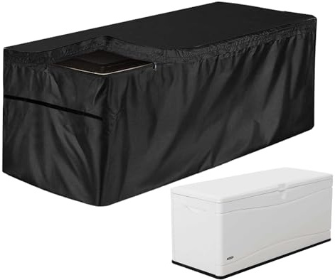 Housse De Protection Pour Coffre Rangement Jardin Extérieur, Housse Coffre Jardin Étanche Oxford, Couverture Malle Rangement Jardin Pour Boîtes Terrasse Avec Fermeture Éclair, Housse Boîte Terrasse