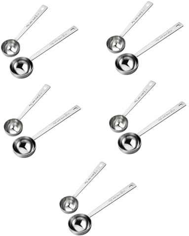 Alipis Juego De 10 Cucharas De Café Para Medir Café Cuchara Medidora Para Granos De Café Cuchara Medidora Con Cuchara Medidora De 5 Gramos Cuchara Medidora Con Escala Medida Medidora