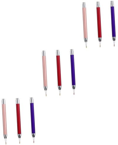 SEWOART 9stücke Leuchtende Stifte Dotting-Werkzeuge Für Nagelkunst Und Kreuzstich Leicht Und Handlich Für Perlen Und Pailletten