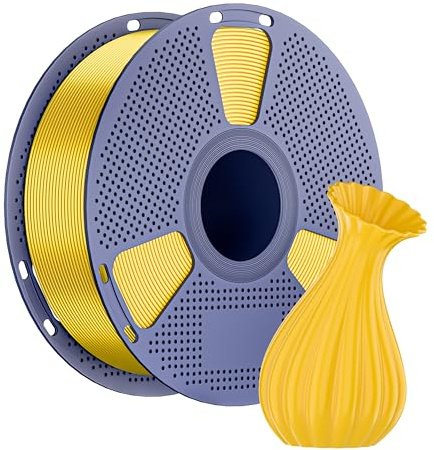 NevsBye ABS 3D Drucker Filament 1.75mm, 1kg Spule, Maßgenauigkeit +/- 0.02mm, passend für die meisten Drucker, verhedderungsfrei für reibungsloses Drucken (Gold)