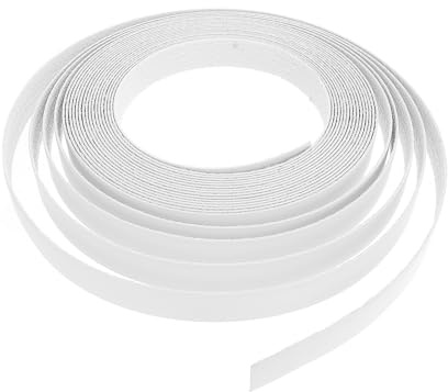 FUTUREORYY Nastro Adesivo Termofusibile per Bordi in Pvc Bianco 2 Cm X 10 M, Striscia Adesiva Flessibile per Bordatura Mobili, Impiallacciatura Resistente per Compensato, Legno e Metallo,