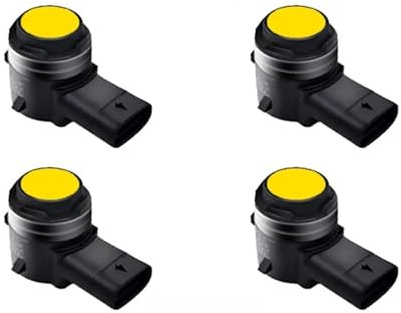 Kit sensori di parcheggio per Auto, sensori di parcheggio, Assistenza al parcheggio, Radar di retromarcia, avvisatore Acustico per Octavia, Superb, Kamiq, Fabia, Slavia (4 Anteriori Gialli)