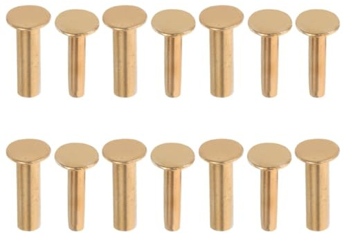 Generico Rivetti e Viti per Manici Coltelli in Rame 1,2 MM Set da 7 Paia Strumento Fai da Te per Riparazione Manico Coltello da Cucina Perni Metallici Robusti