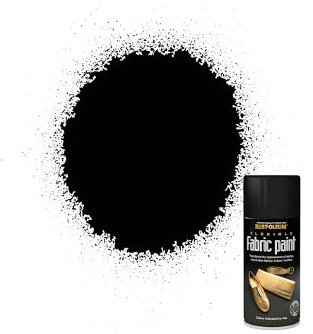 Rust-Oleum 150ml Flexible Fabric Spray Paint - Black
