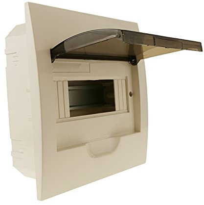 BeMatik - Quadro di distribuzione elettrica di 8 Moduli 17,5 mm Scatola per Incasso plastica ABS SPN IP40