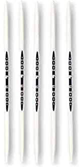 PRYM double-point Ergonomische Stricknadeln/Nadeln, High-Performance-Kunststoff, Mehrfarbig, 3,5 mm, 20 cm Länge, Set von 5, Alabasterweiß