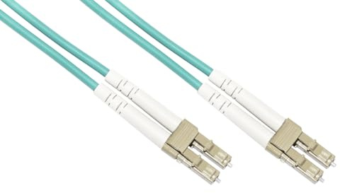 LINK LKLCLC3515 - Cavo Fibra Ottica LC/LC Duplex Multimode OM3 50/125 15M – Patch Cable per Reti LAN, Switch e Patch Panel, Alta Velocità e Bassa Perdita