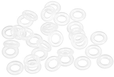 sourcing map 30 Stk. Silikon O-Ring VMQ Dichtungsring 8mm AD 4mm ID 2mm Breite Weiß