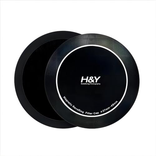 H&Y RevoRing Built-In Lens Filter Caps CNC Machined Aluminium Front and Back Cap 37-49mm