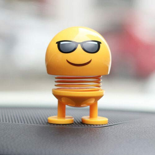 Bolwins D19CS Auto Dekoration Wackelfigur – Lustige Kopfschütteln Puppe, 8cm hoch, 5cm breit, ca. 60g – Ausdrucksvolle Autoaccessoires und Spielzeug für Fahrzeuginnendekoration