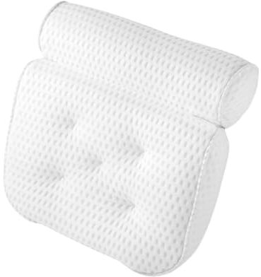 AIBAOBAO Bath Pillows for Head and Neck, Bath Cushion with 4D Air Mesh Technology With 7 Suction Cups, Super Soft Bathtub Pillows for Head And Neck, Shoulder for Women Hot Tub Bathtub, Jacuzzi and Spa
