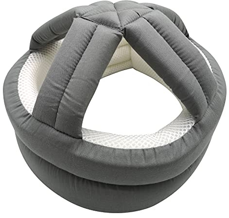 Breathable Elderly Protective Hat,Elderly Helmet for Falls,Seniors Assistance Safety Products,Epilepsy Head Fall Protection,Adjustable Protective Cap,for Youth and Adult Sizing (Gray)