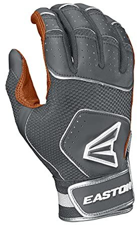 Easton Walk-Off NX Batting Gloves | Baseball Softball | Erwachsene Medium | Grau
