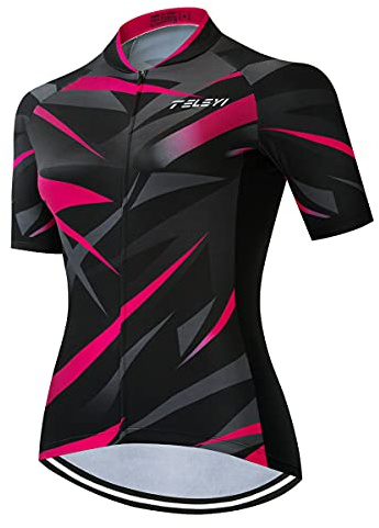 Damen-Radtrikot Pro Team Mountainbike-Kleidung Sommer Rennrad-Bekleidung Schnell trocknend, L