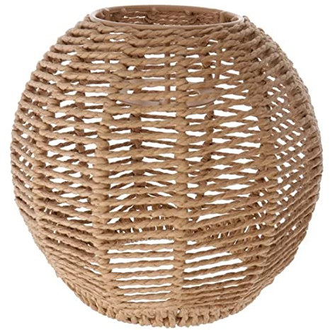 Lazycloud Haus Beleuchtung Lampen Abdeckung Handgefertigter Gewebter Kronleuchter Retro Lampenschirm Gastfamilie Lampenschirm Dekorativer Kronleuchter