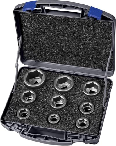 ASW Impact Socket Set 740 KS 9 OL 11-Piece 3/4 Inch Hexagonal