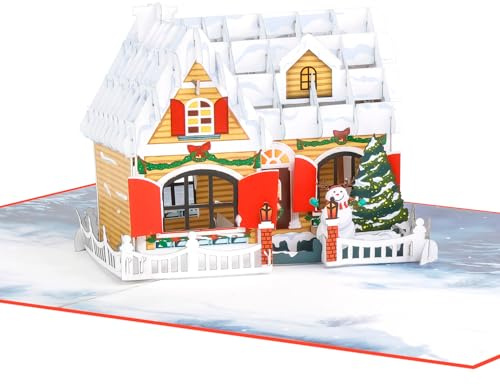 Favour Pop Up® - 3D Weihnachtskarte - ein ausgefallener handgemachter Weihnachtsgruß auch für Gutschein und Geldgeschenke. TM139