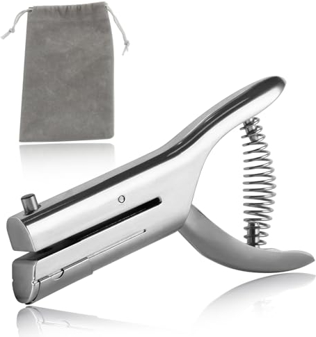 SPEEDWOX Perforatrice a foro singolo resistente, a lunga portata, ideale per metallo e carta, per creare badge regalo
