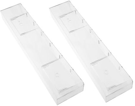 Zerodeko 2pezzi Porta Dischi Da Parete Espositore Per Dischi in Acrilico Mensola Per Organizzare Cd e Riviste