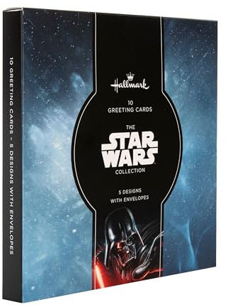 Hallmark födelsedagskort, flerpack födelsedagskort, Star Wars födelsedagskort, paket med 10, 5 designer med kuvert