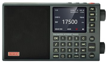 CHOYONG LC90 Mini Internet Radio | Wi-Fi/4G | FM/LW/MW/SW | BT 5.2 | 2500mAh Rechargeable Battery Power | Support TF Card & Earphone | Up to 40K Stations