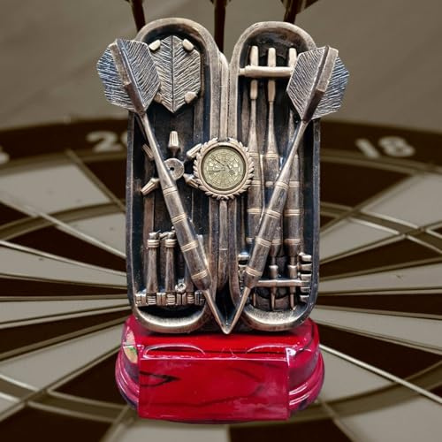 eberin · Pokal für Dart Spieler*innen – Exklusiver Preis im Dartsport · Darts Pokal personalisierbar für Dartturnier, Vereinsfeier, firmeninterne Dartwettbewerbe, Kneipe · 22cm ·