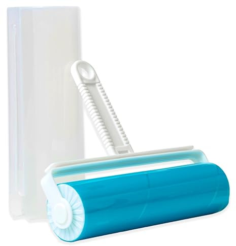 IPEA Brosse Adhésive Anti-Peluches en Silicone - Lavable pour Une Utilisation Continue - Rouleau Adhésif Anti-Peluches pour Enlever Cheveux, Poussière, Poils d'animaux des Vêtements et du Mobilier