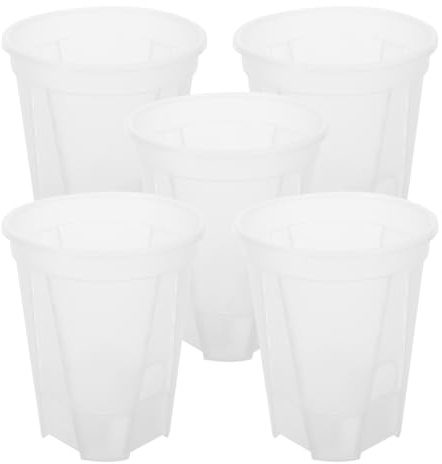 KONTONTY 5stücke Selbstbewässernde Töpfe Für Zimmerpflanzen Mit Automatischer Wasser-absorbierenden Funktion Pflanztopf Für Orchideen Und Balkongarten