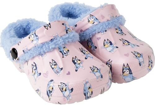 Zapatillas de Casa Zueco Borreguillo Bluey licencia oficial | Pantuflas Bluey cómodas, suaves y antideslizantes