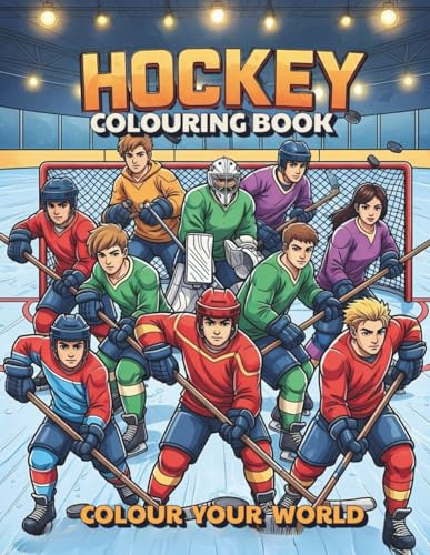 Hockey Colouring Book: Skate Into Action and Bring the Ice to Life!