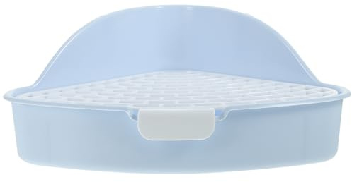 Milisten Vassoio per Toilette per Conigli e Piccoli Roditori, Vasino Triangolare Compatto e Leggero, Adatto a Soggiorno e Parco