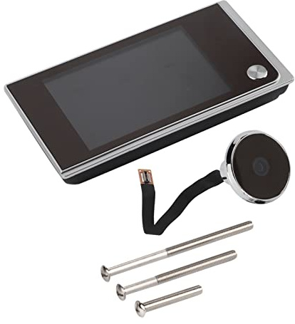 Visualizzatore spioncino digitale Schermo LCD 3,5 pollici Obiettivo grandangolare Videocamera per porta di sicurezza domestica per condomini Installazione semplice Nessun