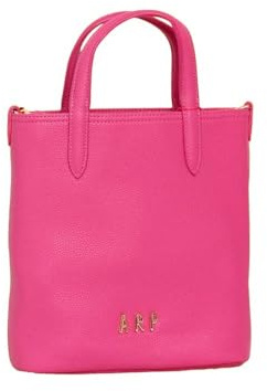 Agatha Ruiz de la Prada Bolso Tote Mini en color fucsia reversible con flores rosas
