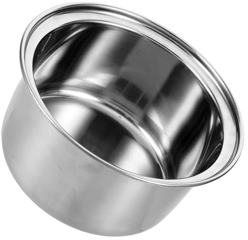 PATKAW Revestimiento Portátil de Acero Olla de Inoxidable Compacto y para Cocina Accesorio para Peroles de Cocina y Cacerolas para Cocinar Pequeña y Restaurante