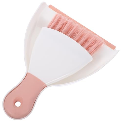 Kit de Nettoyage Mini Balai et Pelle en Plastique Portable | Cochon D’inde et Hérisson, Usage Cage ou Étagères, Set Réutilisable Couleur Aléatoire