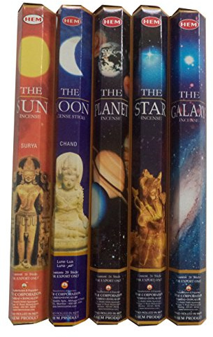 Hem Celestial Incense Variety Sun Moon Star Planet Galaxy, 100 Stick