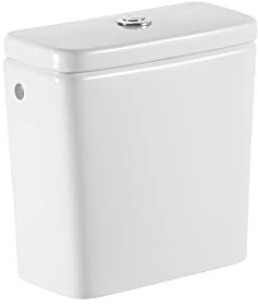 Roca,Debba,Cisterna de doble descarga 4,5/3L con alimentación lateral para inodoro,Blanco,340mm x 160mm x 360mm,A341990000