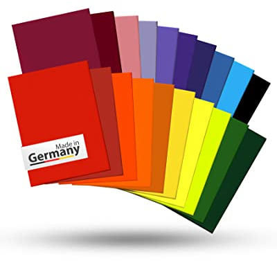 dakamilech Rainbow Wachsplatten - selbstklebende Verzierplatten - Verzierwachsplatten 110 x 80 x 0,5 mm - Bastelwachs bunt - Wachsplatten-Set 20 Stück, Unparfümiert