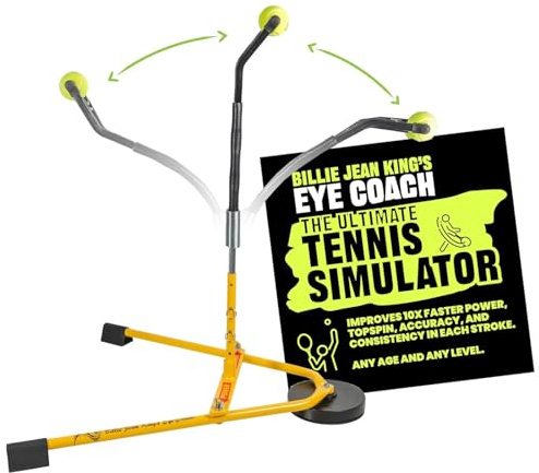 Billie Jean King's Eye Coach Professionelles Modell: Der schnellste Weg, um Tennis zu verbessern Gelb Schwarz