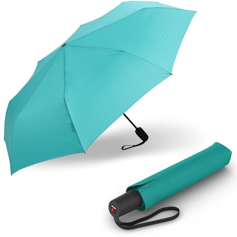 Knirps Regenschirm I.200 Medium Duomatic in verschiedenen Farben mit Schirmtasche I kleiner Taschenschirm mit Drucktaste I Regenschirm automatisch & kompakt I Taschenregenschirm leicht & sturmfest