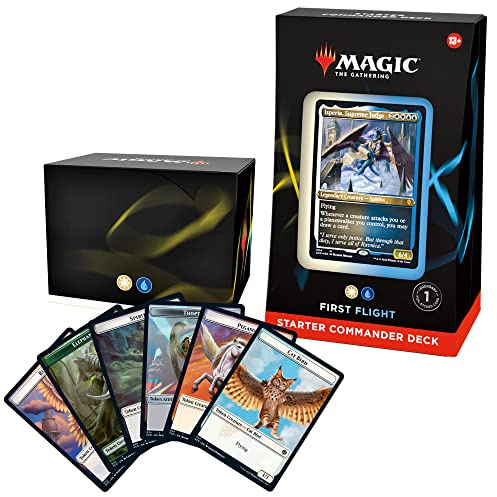 Magic: The Gathering Mazo Inicial de Commander, de - Primer Vuelo (Blanco-Azul) - Versión en Inglés, D11800000