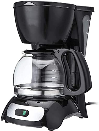 TEmkin Cafetera con Filtro, cafetera eléctrica por Goteo (0,6 l, 4 Tazas), Aislamiento automático y Filtro Permanente, Adecuada para Preparar té aromático, té con Leche y café