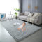 Gsogcax 1.5 cm thick Rugs for Living Room 200x250cm Super Soft Fluffy Area Rugs for Bedroom Shaggy Large Rugs Modern Floor Carpet, with Anti-slip Sticker - Ash