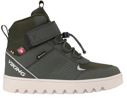 Viking Fleek Warm GTX 1v SL, Unisex Snow Boot - Barn och tonåringar, Svart Charcoal, 32 EU Stretta