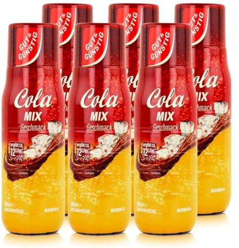 Gut & Günstig Getränke-Sirup Cola Mix 500ml ergibt ca. 12 Liter (6er Pack)